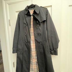Authentic Vintage black Burberry Trench Coat
